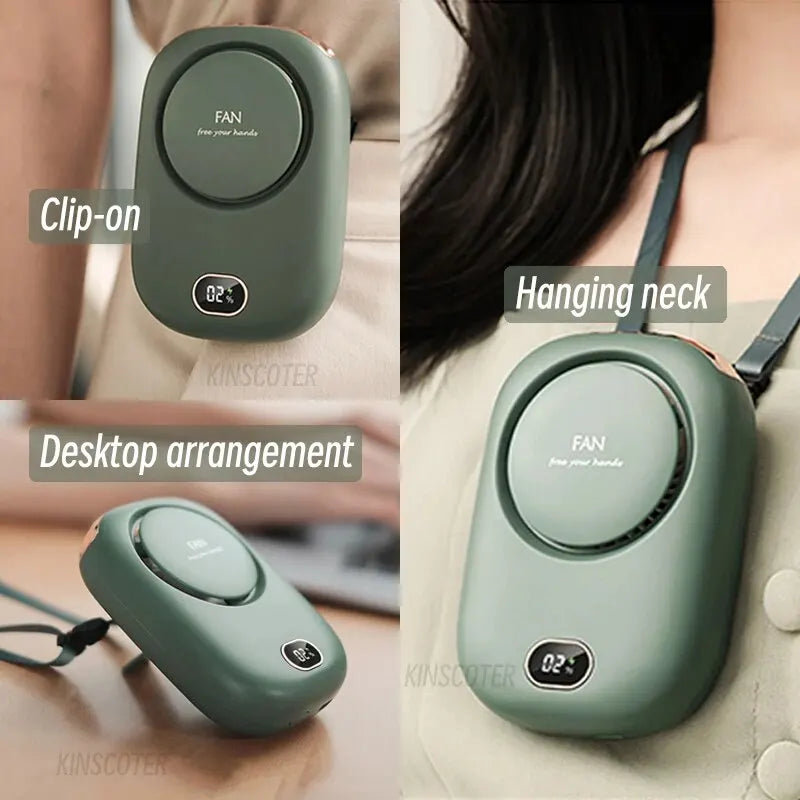 Portable Bladeless Neck & Waist Fan USB Rechargeable by HitMyNeed