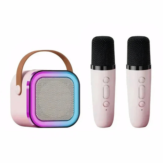 Portable Bluetooth Karaoke PA Speaker with 2 Mics by HitMyNeed