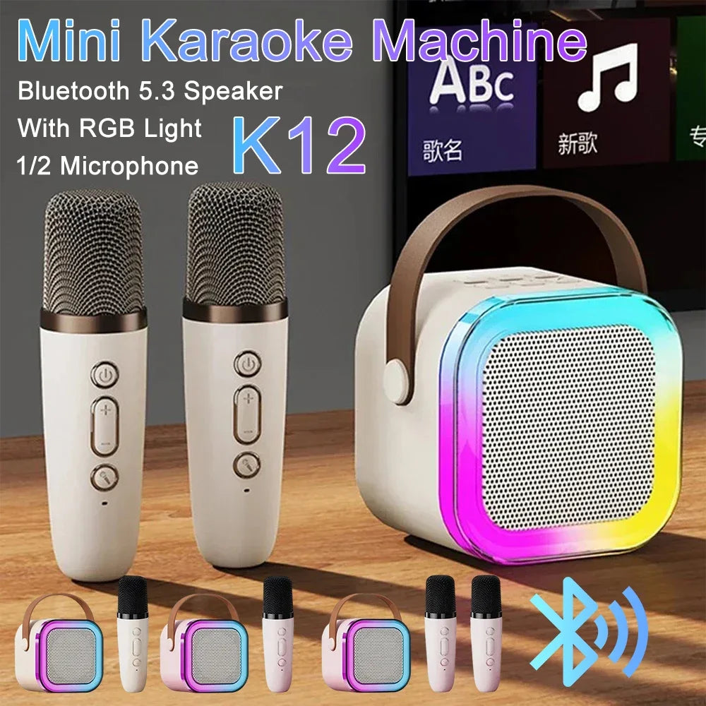 Portable Bluetooth Karaoke PA Speaker with 2 Mics by HitMyNeed
