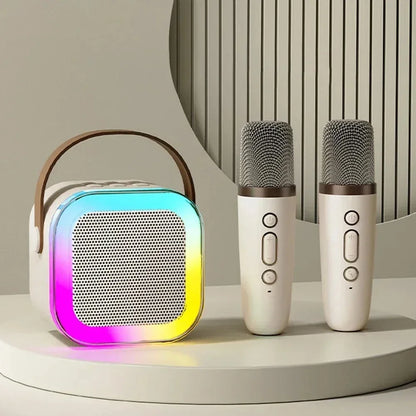 Portable Bluetooth Karaoke PA Speaker with 2 Mics by HitMyNeed