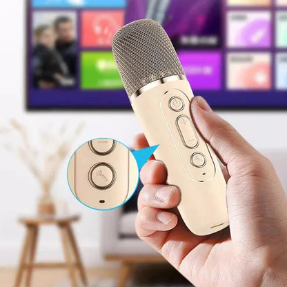 Portable Bluetooth Karaoke PA Speaker with 2 Mics by HitMyNeed