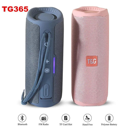 Portable Bluetooth Speaker Dual Bass LED Waterproof by HitMyNeed