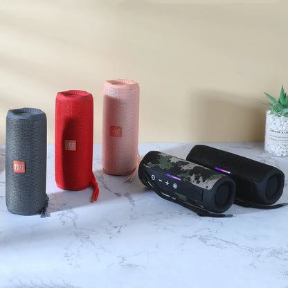 Portable Bluetooth Speaker Dual Bass LED Waterproof by HitMyNeed
