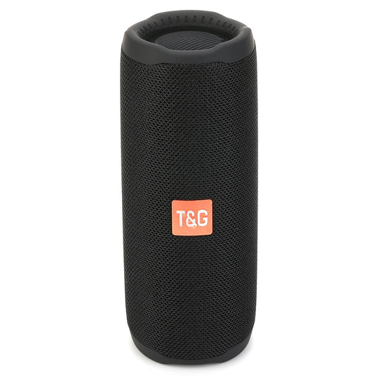 Portable Bluetooth Speaker Dual Bass LED Waterproof tg365-black by HitMyNeed