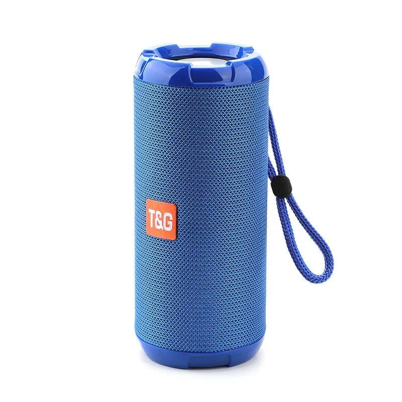 Portable Bluetooth Speaker with Dual Drivers & FM Radio blue by HitMyNeed
