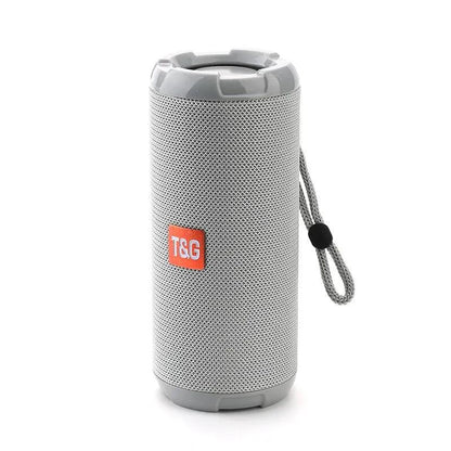 Portable Bluetooth Speaker with Dual Drivers & FM Radio gray by HitMyNeed