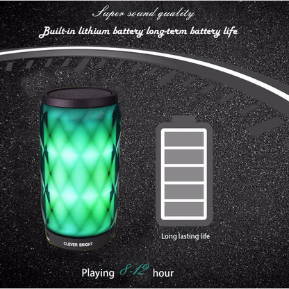 Portable Bluetooth Speaker with LED Night Light by HitMyNeed