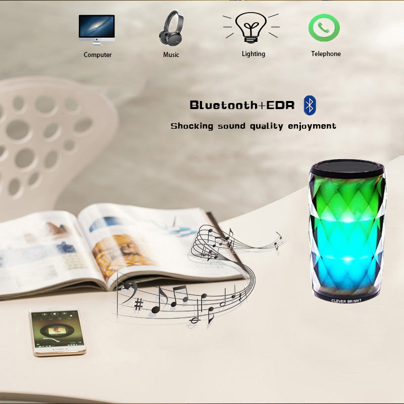 Portable Bluetooth Speaker with LED Night Light by HitMyNeed
