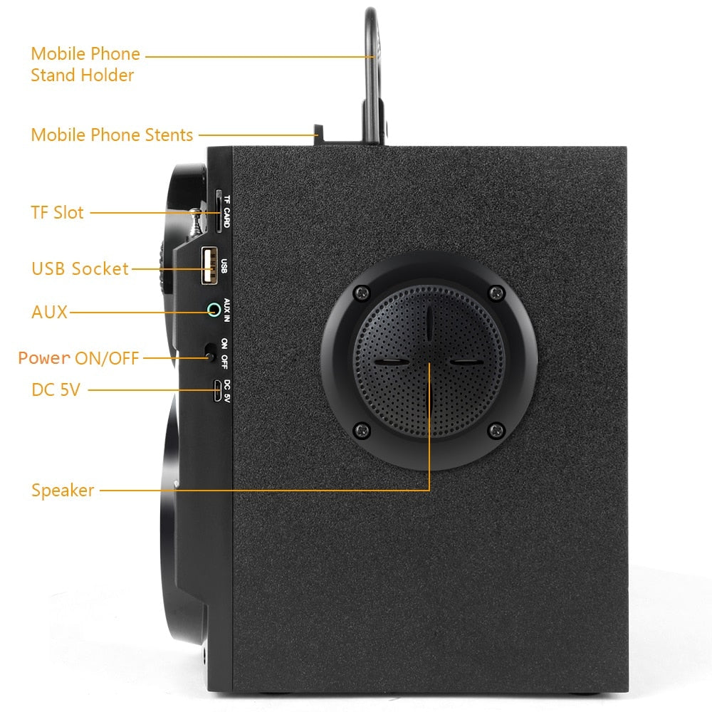 Portable Bluetooth Speaker with Subwoofer Bass by HitMyNeed