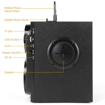 Portable Bluetooth Speaker with Subwoofer Bass by HitMyNeed