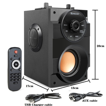 Portable Bluetooth Speaker with Subwoofer Bass by HitMyNeed