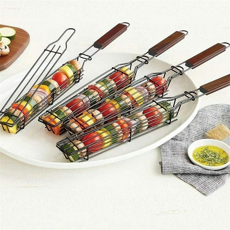 Portable Camping BBQ Grilling Basket for Charcoal by HitMyNeed