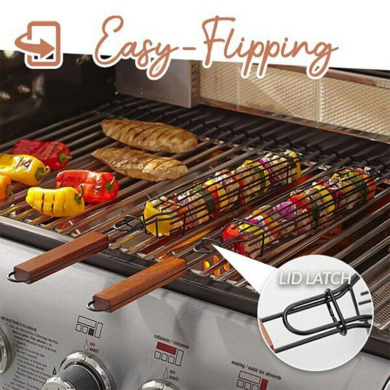 Portable Camping BBQ Grilling Basket for Charcoal by HitMyNeed