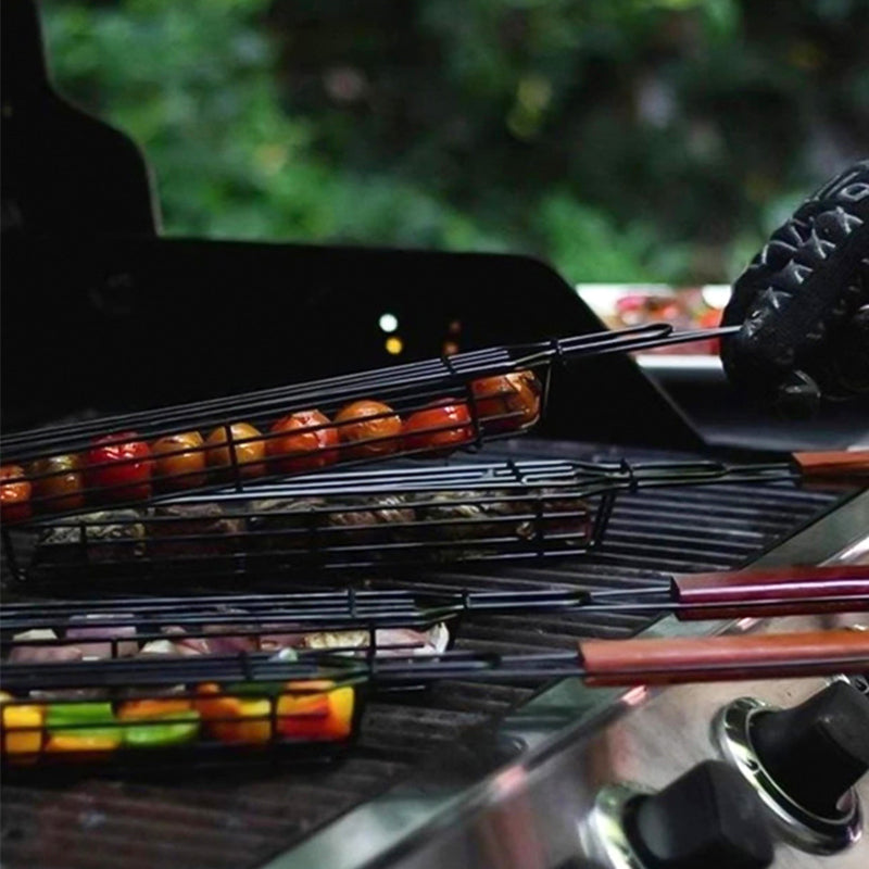 Portable Camping BBQ Grilling Basket for Charcoal by HitMyNeed