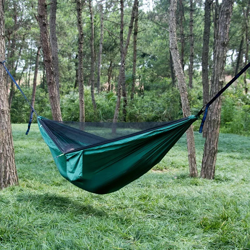 Portable Camping Hammock with Mosquito Net by HitMyNeed