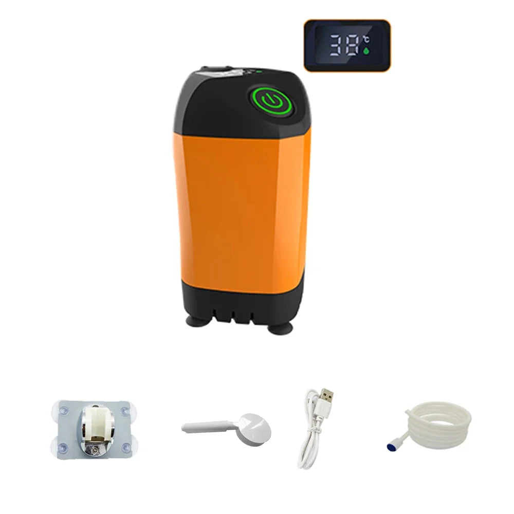 Portable Camping Shower IPX7 with Digital Display by HitMyNeed