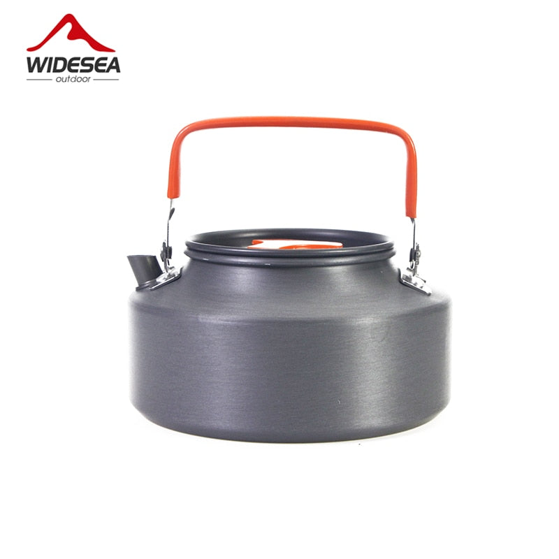 Portable Camping Tea Kettle 1.1L with Folding Handle by HitMyNeed