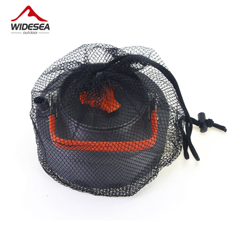 Portable Camping Tea Kettle 1.1L with Folding Handle by HitMyNeed