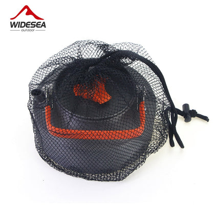 Portable Camping Tea Kettle 1.1L with Folding Handle by HitMyNeed