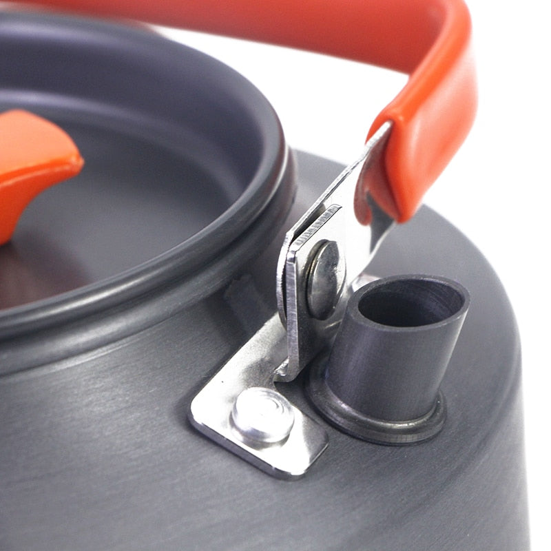Portable Camping Tea Kettle 1.1L with Folding Handle by HitMyNeed