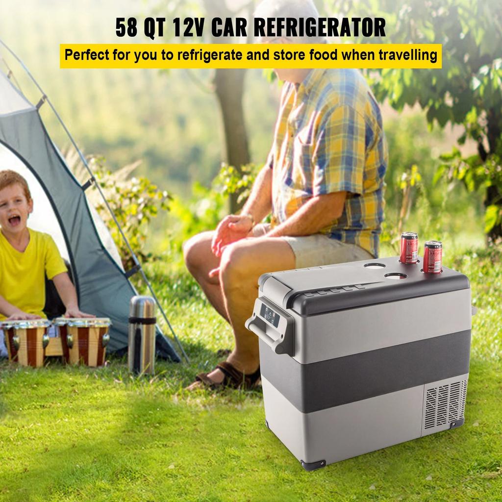 Portable Car Fridge Freezer 22-55L, 12/24V & AC by HitMyNeed