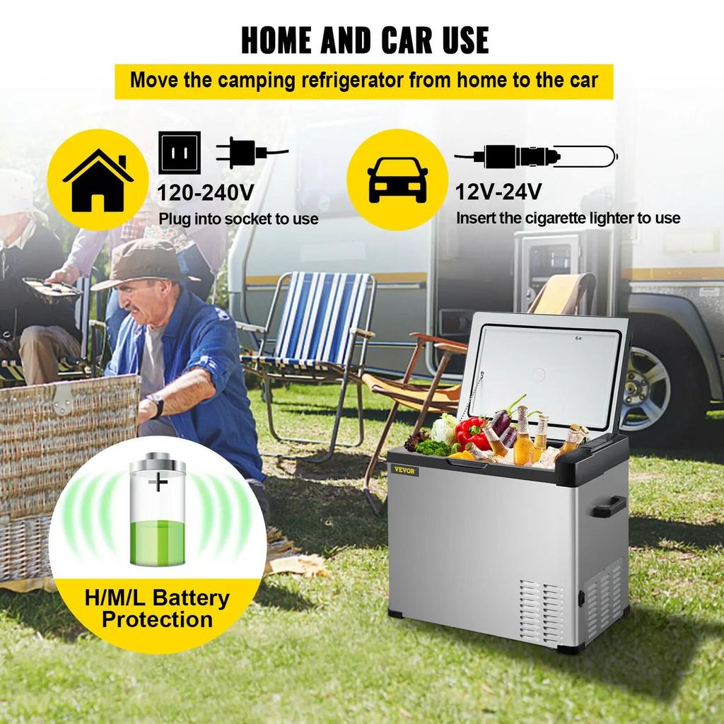 Portable Car Fridge Freezer 30L 40L 50L 12/24V & AC by HitMyNeed