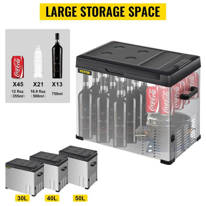 Portable Car Fridge Freezer 30L 40L 50L 12/24V & AC by HitMyNeed