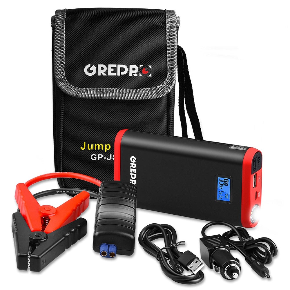 Portable Car Jump Starter 9000mAh with LED Flashlight by HitMyNeed