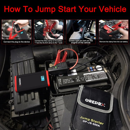 Portable Car Jump Starter 9000mAh with LED Flashlight by HitMyNeed
