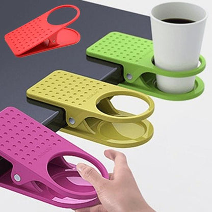Portable Clip-On Desk Cup & Accessory Holder by HitMyNeed