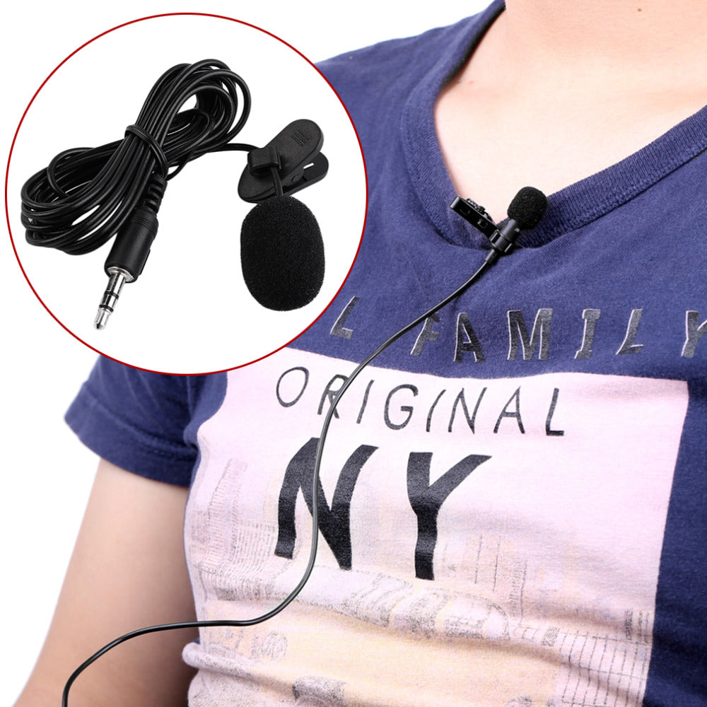 Portable Clip-On Lapel Microphone 3.5mm by HitMyNeed