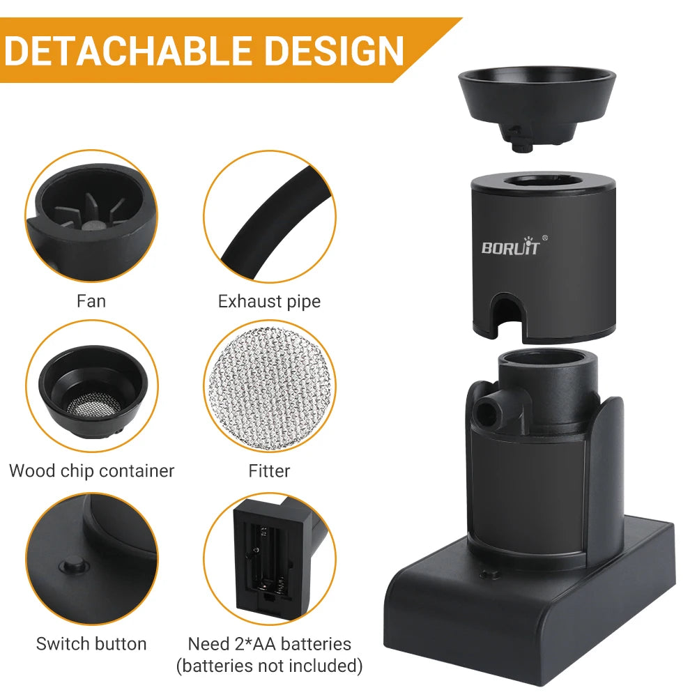 Portable Cold Smoke Infuser Gun for Food & Cocktails by HitMyNeed