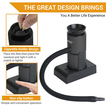 Portable Cold Smoke Infuser Gun for Food & Cocktails by HitMyNeed