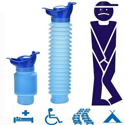 Portable Collapsible Travel Urinal Bucket 750ml by HitMyNeed