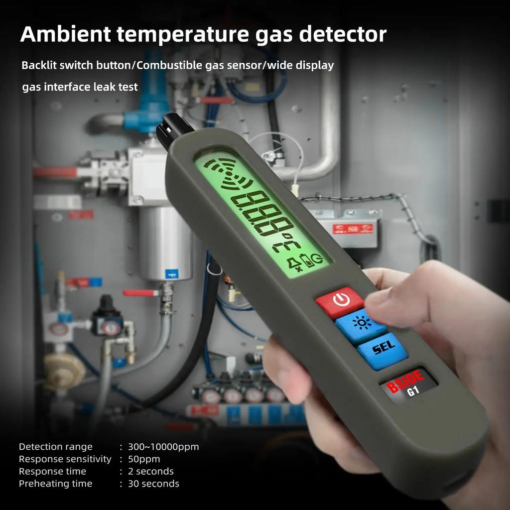 Portable Combustible Gas Detector with Temp & Humidity by HitMyNeed