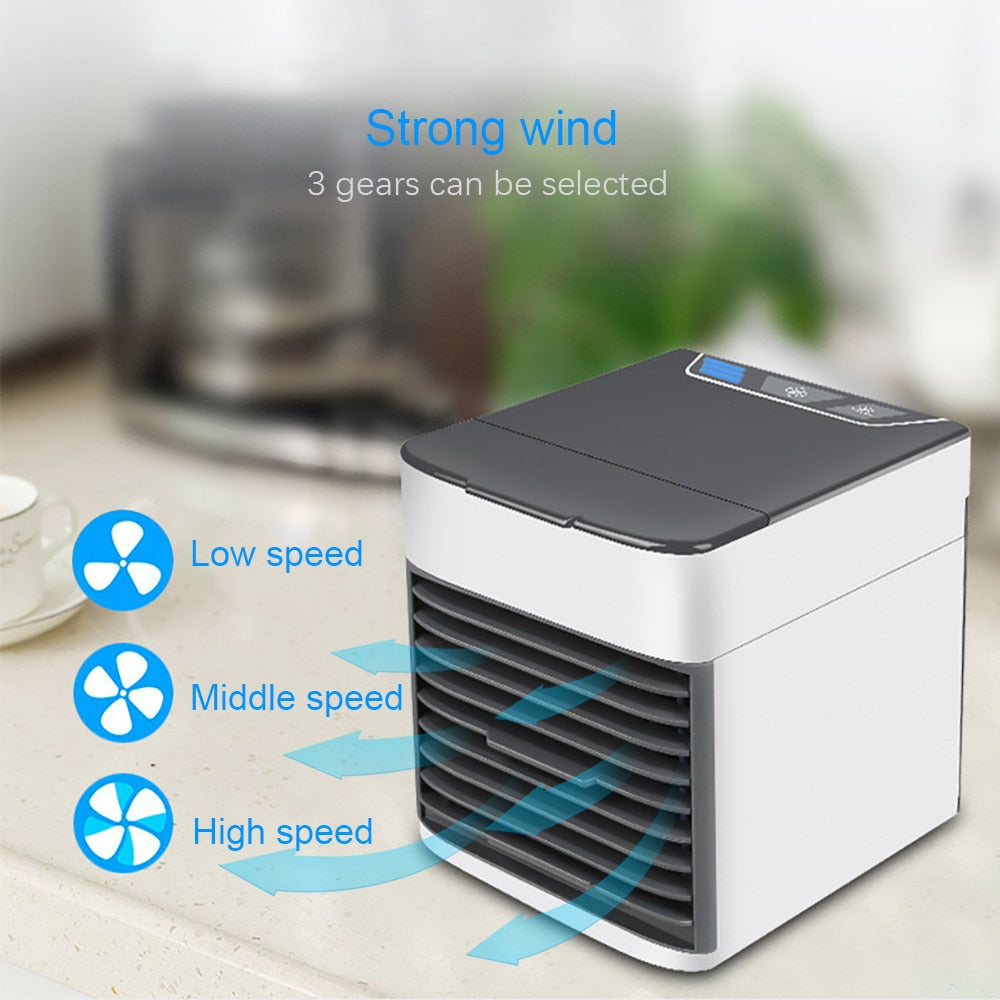 Portable Compact Air Cooler with LED Lights by HitMyNeed