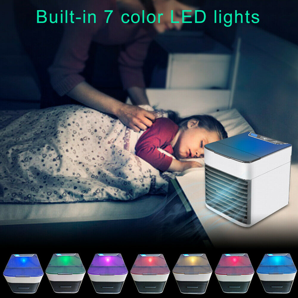 Portable Compact Air Cooler with LED Lights by HitMyNeed