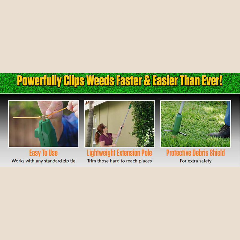 Portable Cordless Garden Trimmer with Extension Pole by HitMyNeed