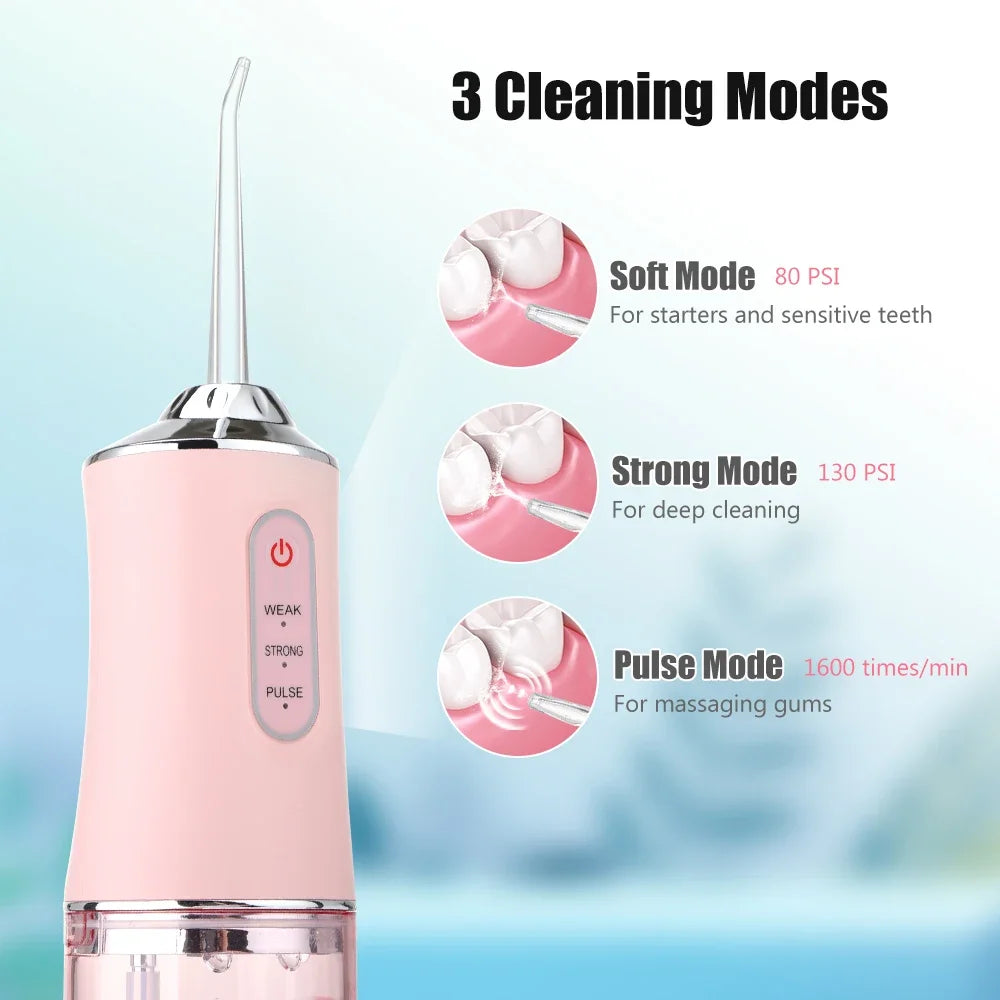 Portable Dental Water Jet Oral Irrigator, 3 Modes by HitMyNeed