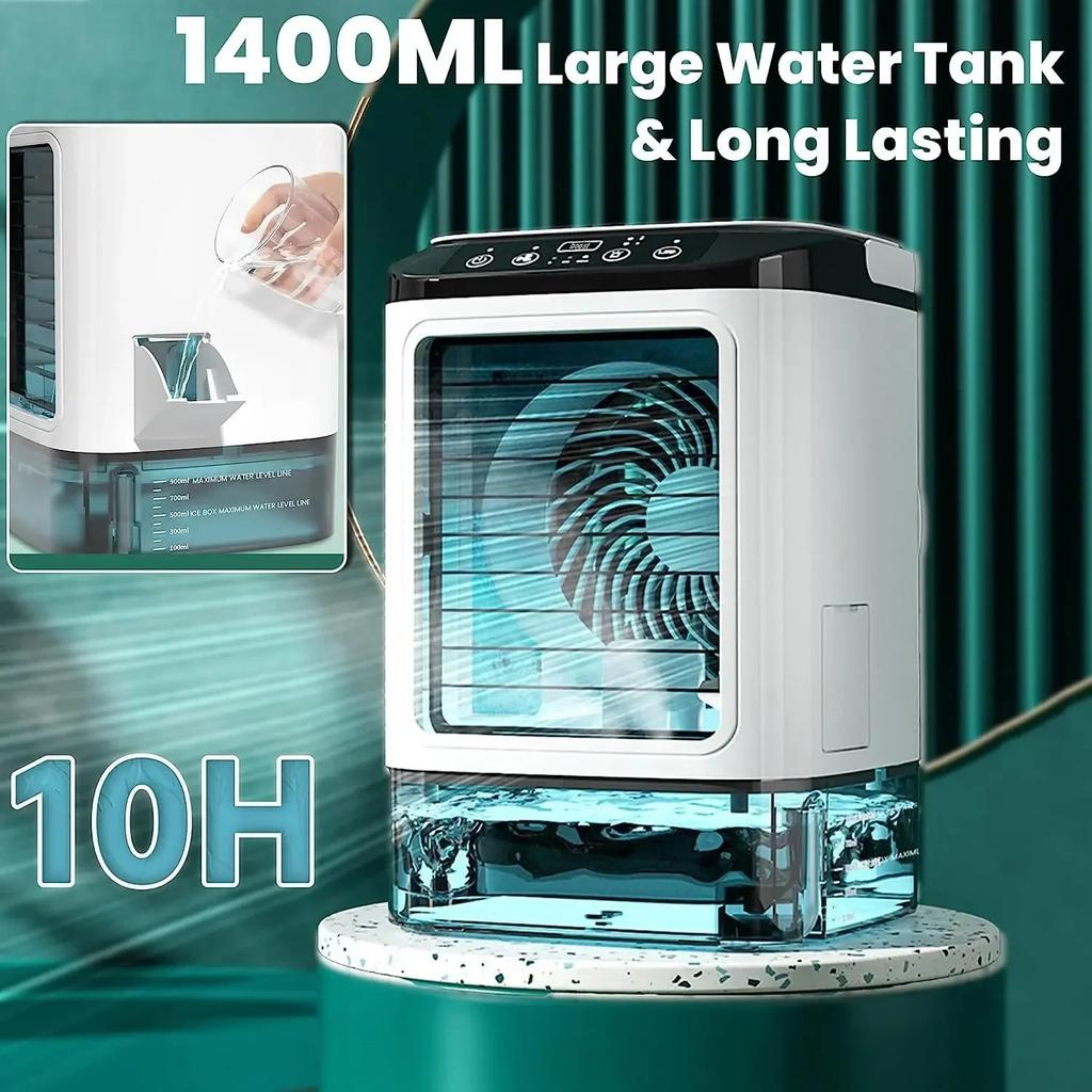 Portable Desktop Air Cooler Fan with Dual Mist by HitMyNeed