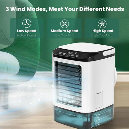 Portable Desktop Air Cooler Fan with Dual Mist by HitMyNeed