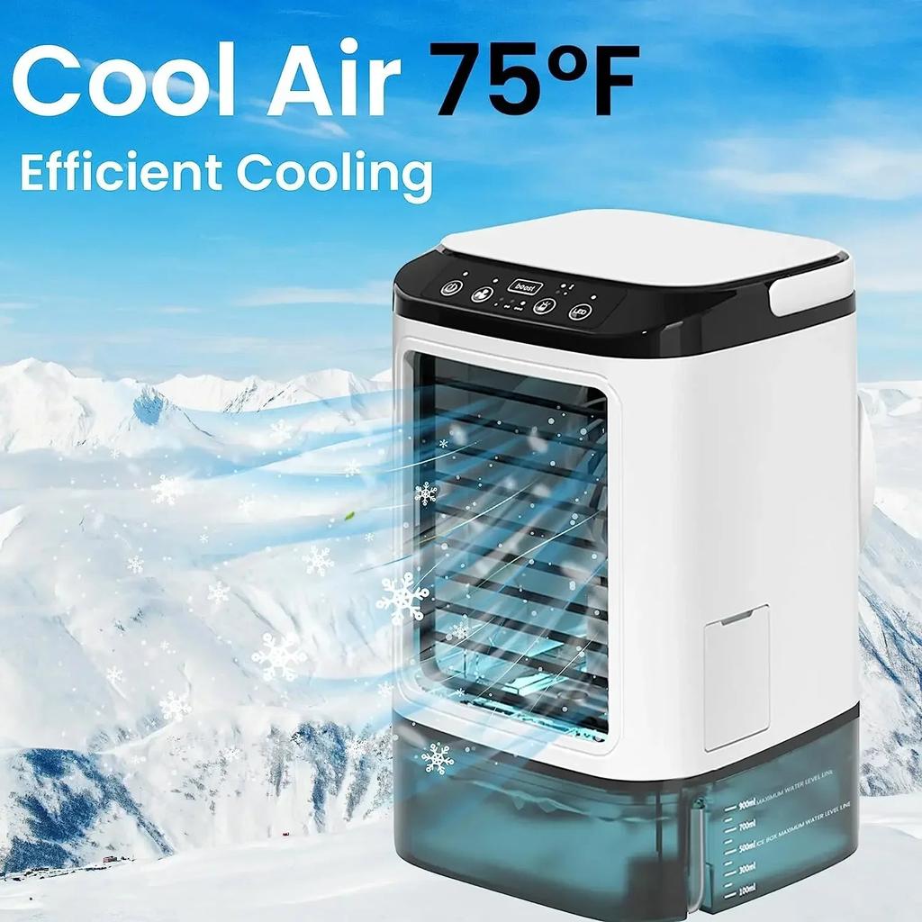 Portable Desktop Air Cooler Fan with Dual Mist by HitMyNeed