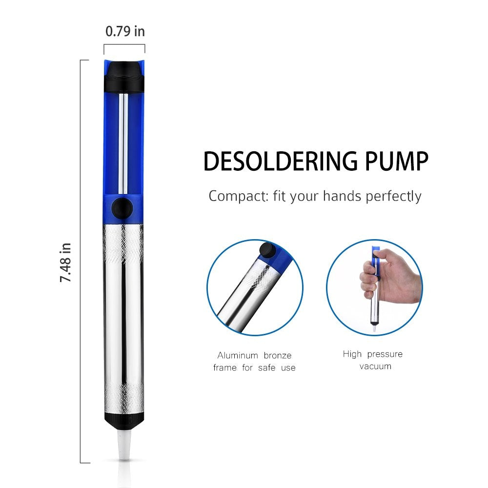 Portable Desoldering Pump Pen with Strong Suction by HitMyNeed