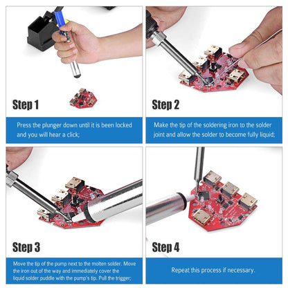 Portable Desoldering Pump Pen with Strong Suction by HitMyNeed