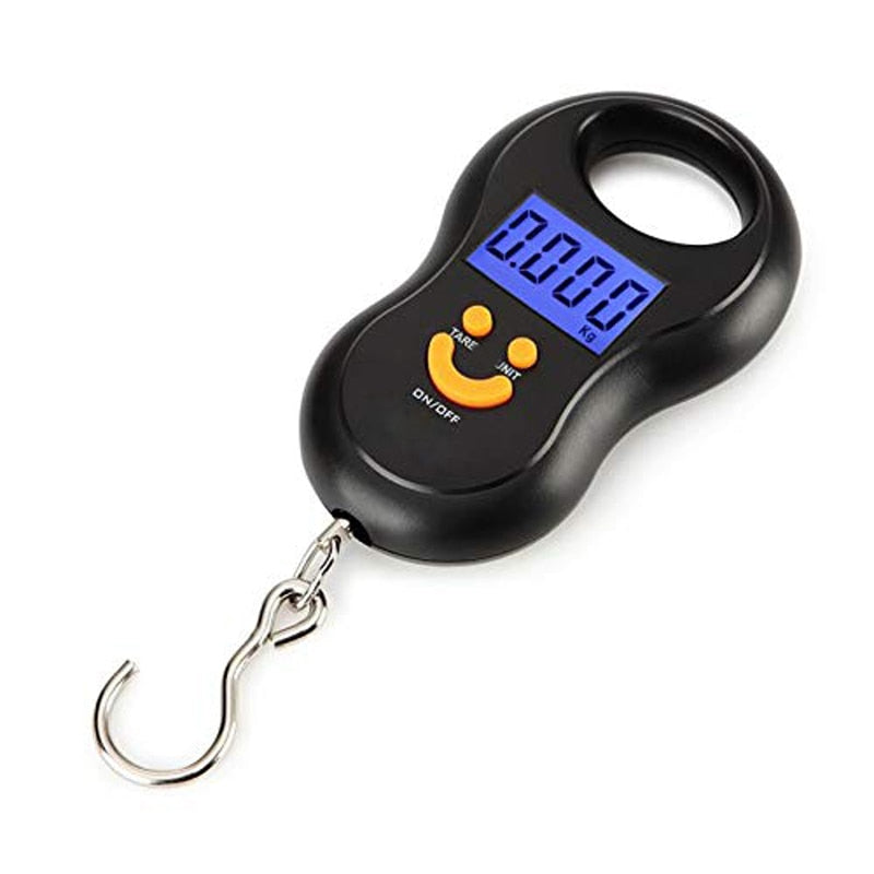 Portable Digital Hanging Scale 50kg with LCD Display by HitMyNeed