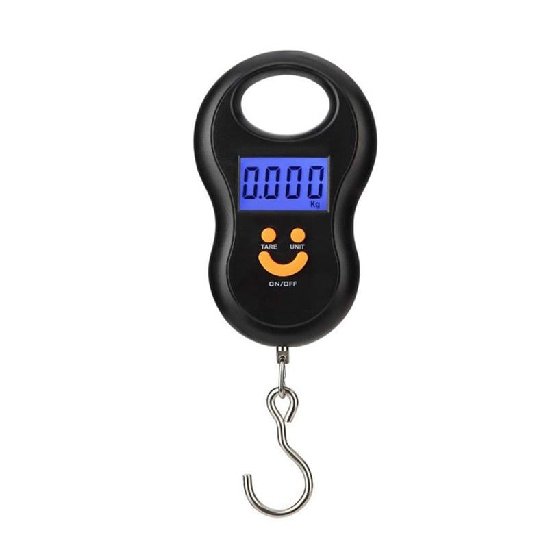 Portable Digital Hanging Scale 50kg with LCD Display by HitMyNeed