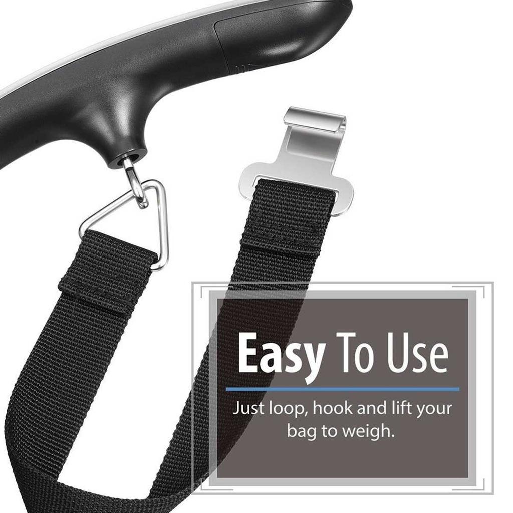 Portable Digital Luggage Scale 50kg Travel Weight Checker by HitMyNeed