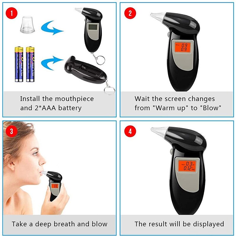 Portable Digital Vehicle Breathalyzer Tester by HitMyNeed