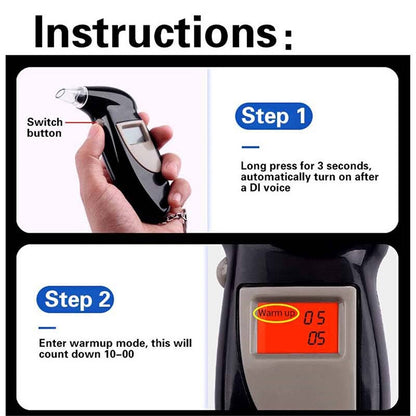 Portable Digital Vehicle Breathalyzer Tester by HitMyNeed