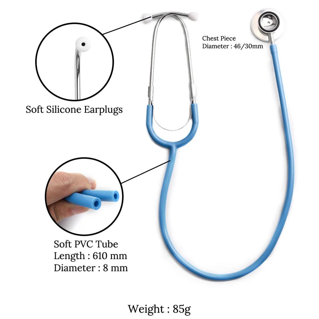 Portable Dual Head Cardiology Stethoscope by HitMyNeed